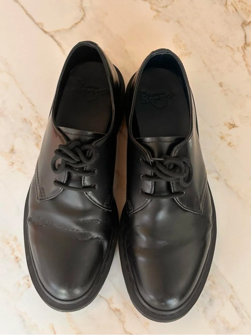 Dr. Martens 1461 Black Mono Smooth Leather Oxfords. Size US 10 men’s.